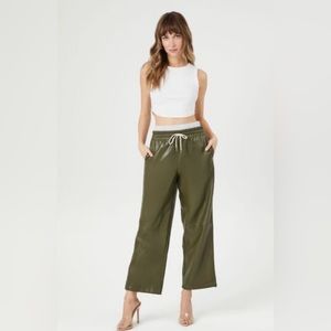 Forever 21 Faux Leather Drawstring Pants